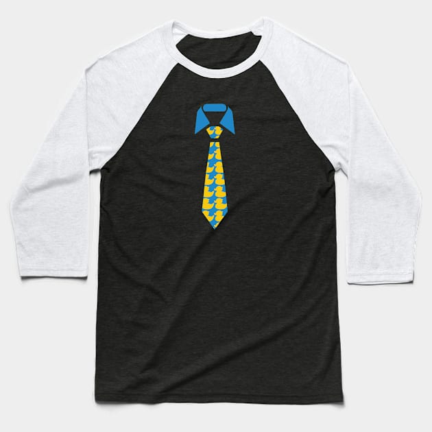 Ducky tie Baseball T-Shirt by Val_Myre